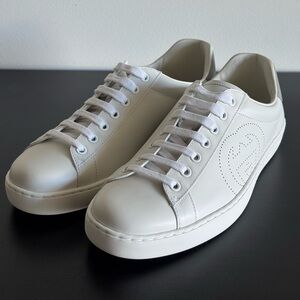 Gucci White Leather Men's Ace Sneaker